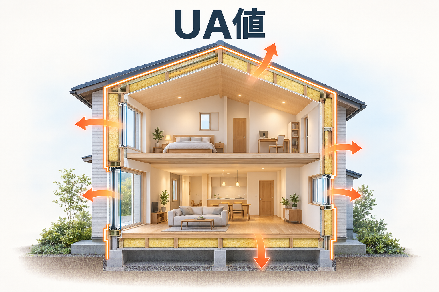 UA値とは?断熱性能を表す「外皮平均熱貫流率」