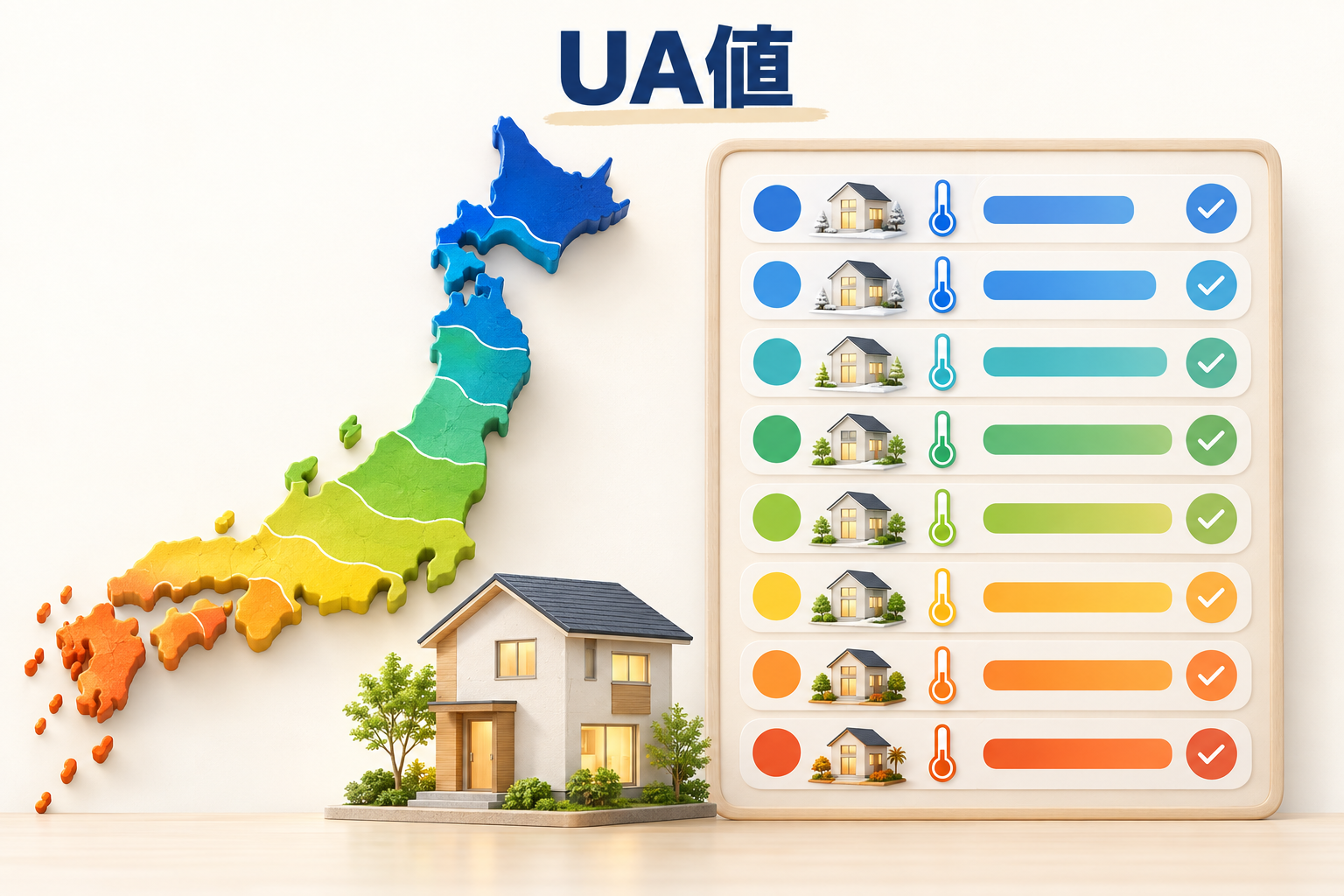 UA値の基準|地域区分別の断熱基準値一覧