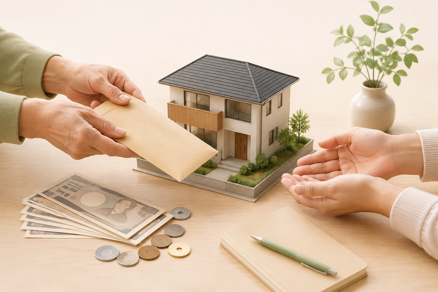 マイホーム購入の資金援助