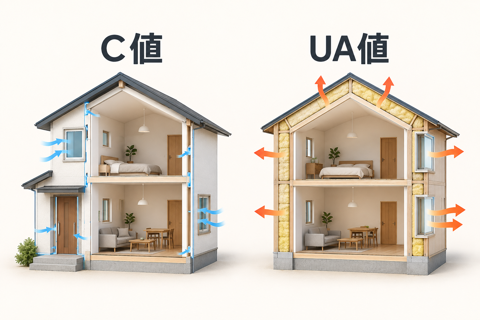 高気密高断熱住宅とは?C値・UA値の基礎知識