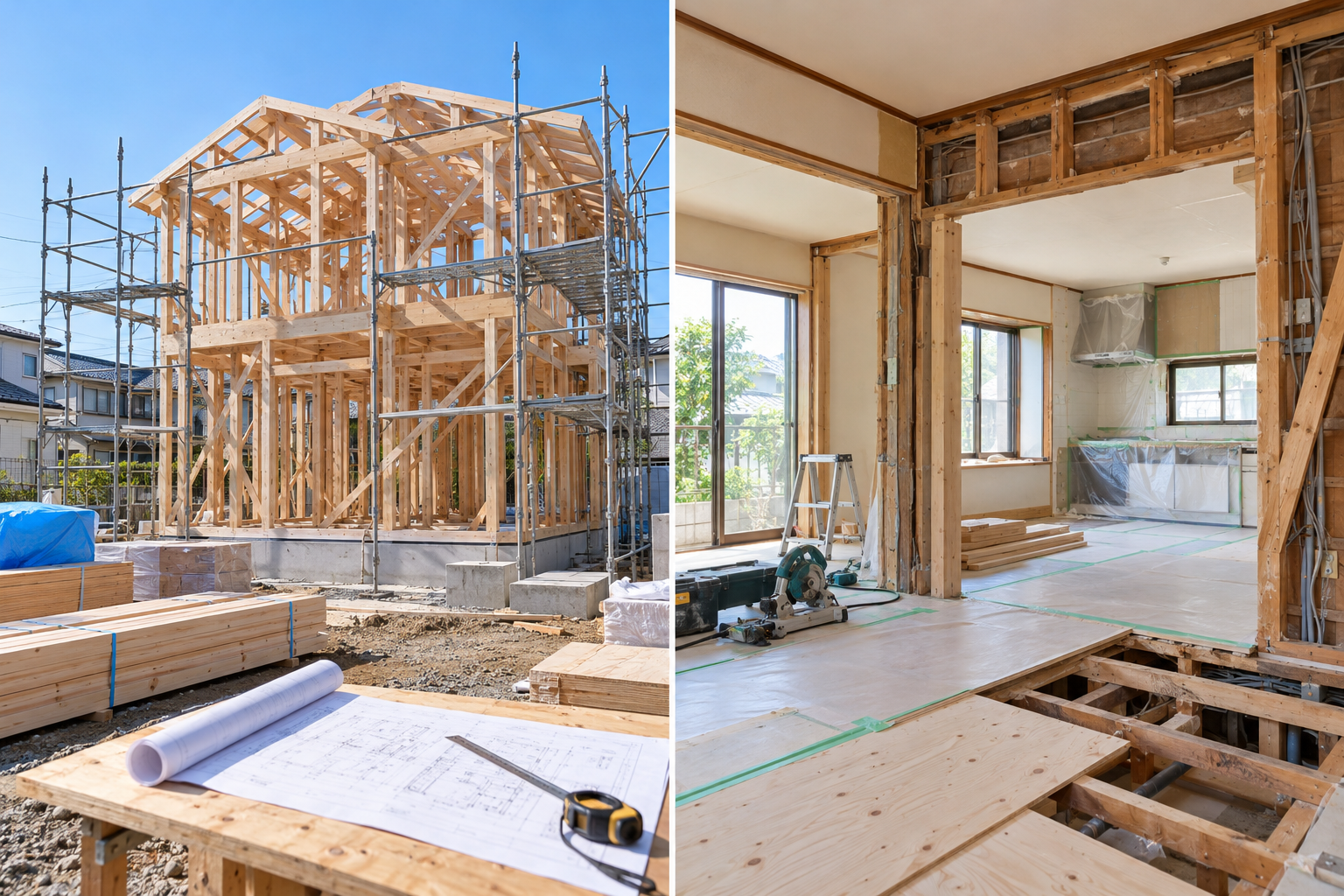 流行の内装を自宅に取り入れるコツ|注文住宅とリフォームの違い